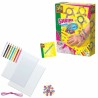 SES - Fashion girls bedelarmbanden - armbandjes maken meisjes - 8 kleurpotloden en voorbeelden - met magisch krimpfolie