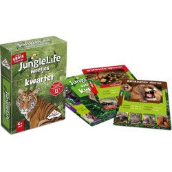 Junglelife Weetjes Kwartet - Kaartspel - Boordevol leuke feitjes over dieren uit de jungle