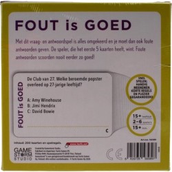 FOUT is GOED