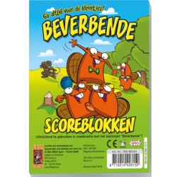 Scoreblokken - Beverbende - drie stuks - Kaartspel