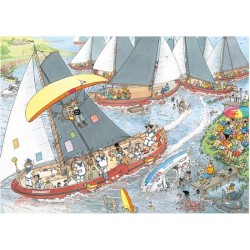 Jan van Haasteren - De Kaasmarkt & Skûtsjesilen - Puzzel - 2x1000 stukjes
