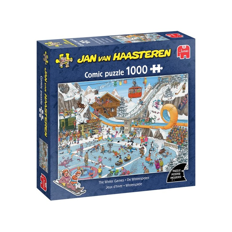 Jan van Haasteren - De Winterspelen - 1000 stukjes puzzel - Legpuzzel