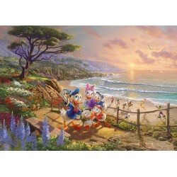 Disney: Donald Duck en Katrien op het strand