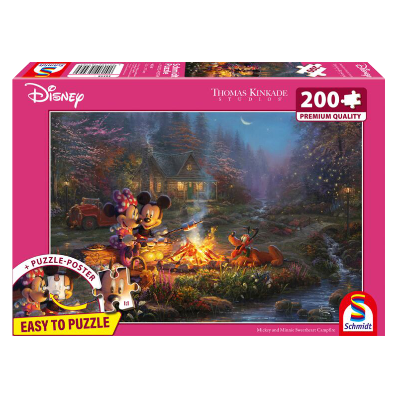 Disney, Mickey & Minnie, 200 stukjes - Puzzel
