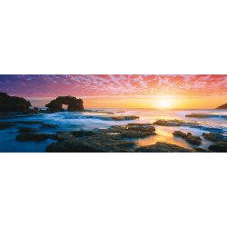 Een Panoramapuzzel van Bridgewater Bay bij zonsondergang. Schmidt