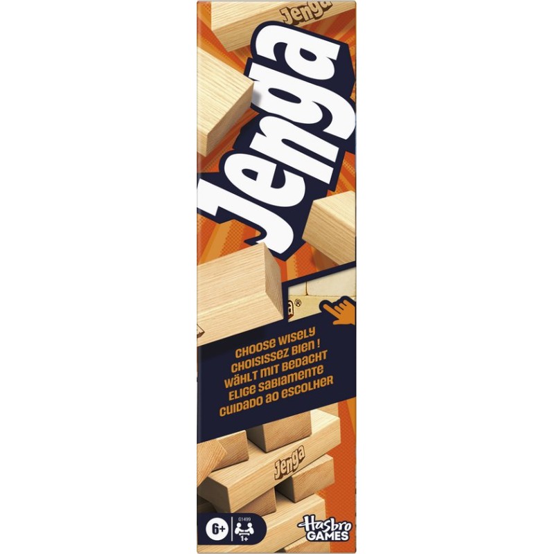 Jenga Vernieuwde Editie met digitale dobbelsteen Gezelschapsspel