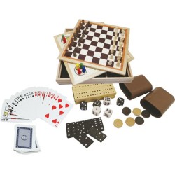 Clown Games 9-In-1 Spellendoos Hout