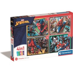 Spiderman 4 in 1 puzzel
