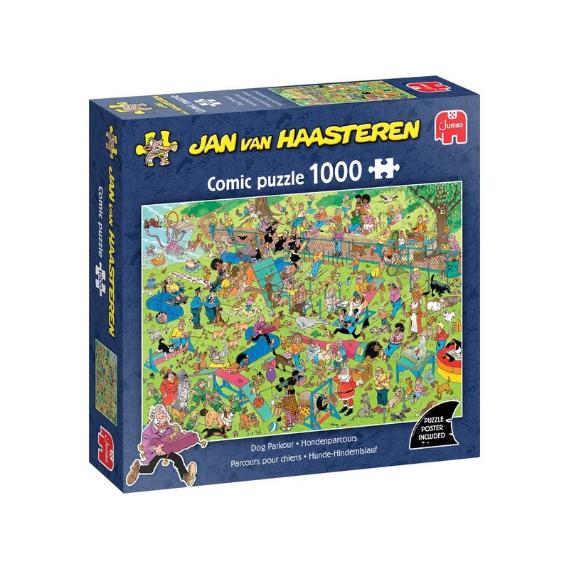 Jan van Haasteren – Hondenparcours - Puzzel 1000 stukjes