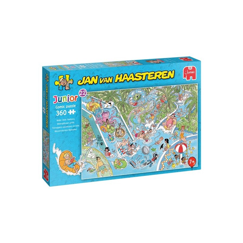 Jan van Haasteren Junior 22 - Waterglijbaan gekte - 360 stukjes puzzel