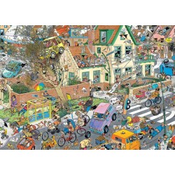 Jan van Haasteren - Safari & Storm - 2-in-1 puzzel - 2 x 1000 stukjes puzzel
