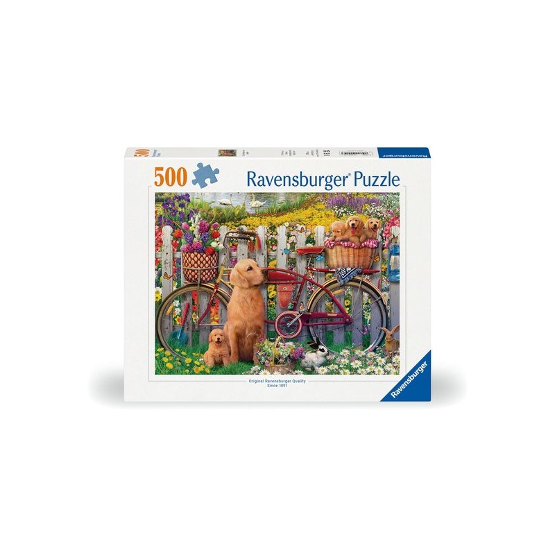 Ravensburger puzzel honden tuin - legpuzzel 500 stukjes