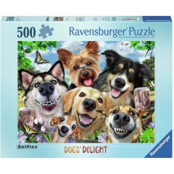 Ravensburger puzzel Vrolijke honden - Legpuzzel - 500 stukjes