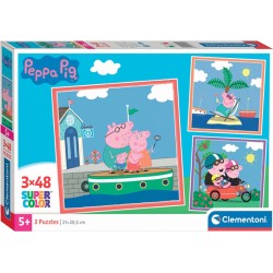 Clementoni - Puzzel - 3x48 Stukjes - Peppa Pig - Kinderen