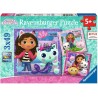 Ravensburger puzzel Gabby's Dollhouse - Legpuzzel - 3x49 stukjes