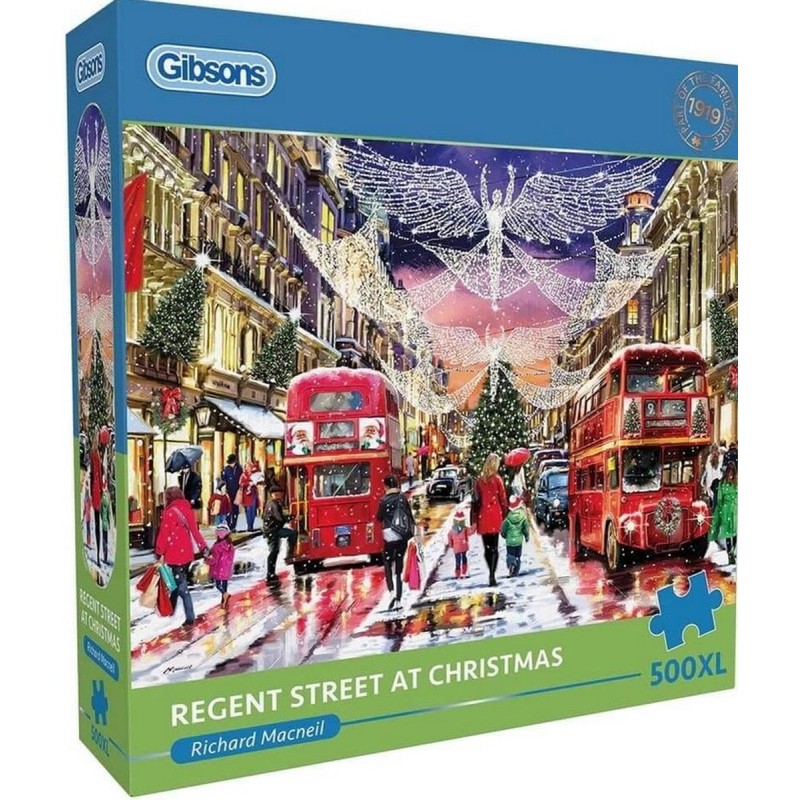 Gibsons - Regent Street at Christmas - 500XL stukjes 68×49cm (BxH) - Legpuzzel voor volwassenen