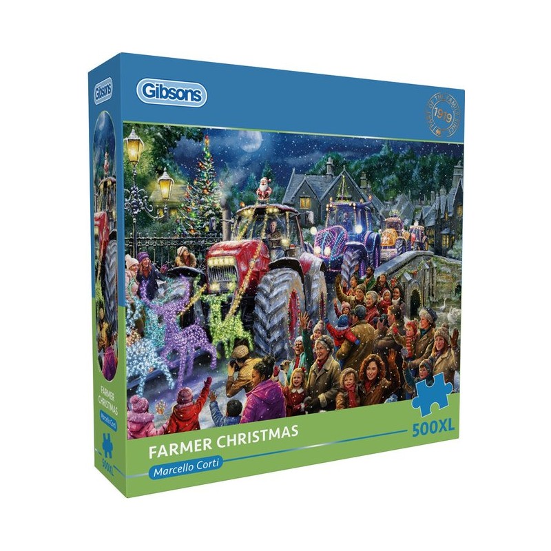 Gibsons - Farmer Christmas - 500XL stukjes 68×49cm (BxH) - Legpuzzel voor volwassenen