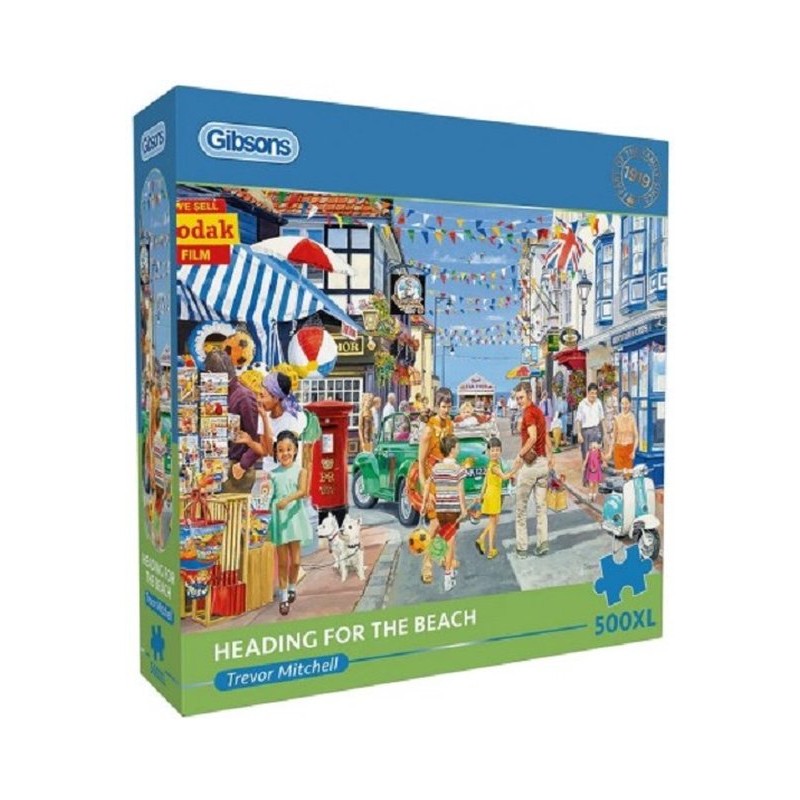 Gibsons - Heading for the Beach- 500XL stukjes 68×49cm (BxH) - Legpuzzel voor volwassenen