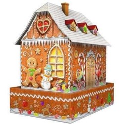 Ravensburger Kerst Gingerbread House Night Edition - 3D puzzel gebouw - 216 Stukjes