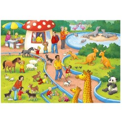 Een dag in de dierentuin - 2x24 stukjes