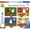 Nijntje - vier puzzels -12+16+20+24 stukjes