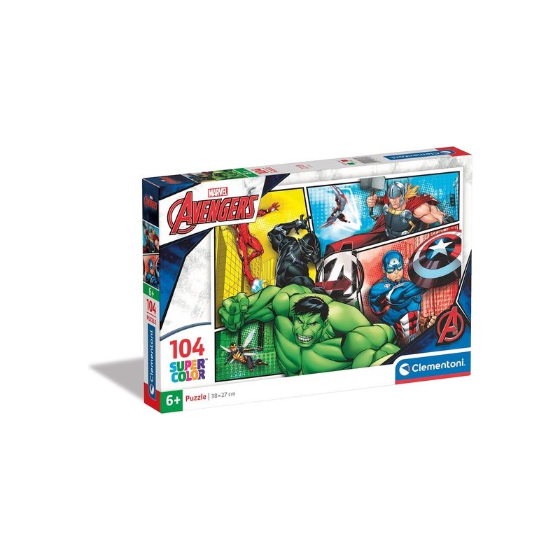 Clementoni - Puzzel - 104 Stukjes - Avengers
