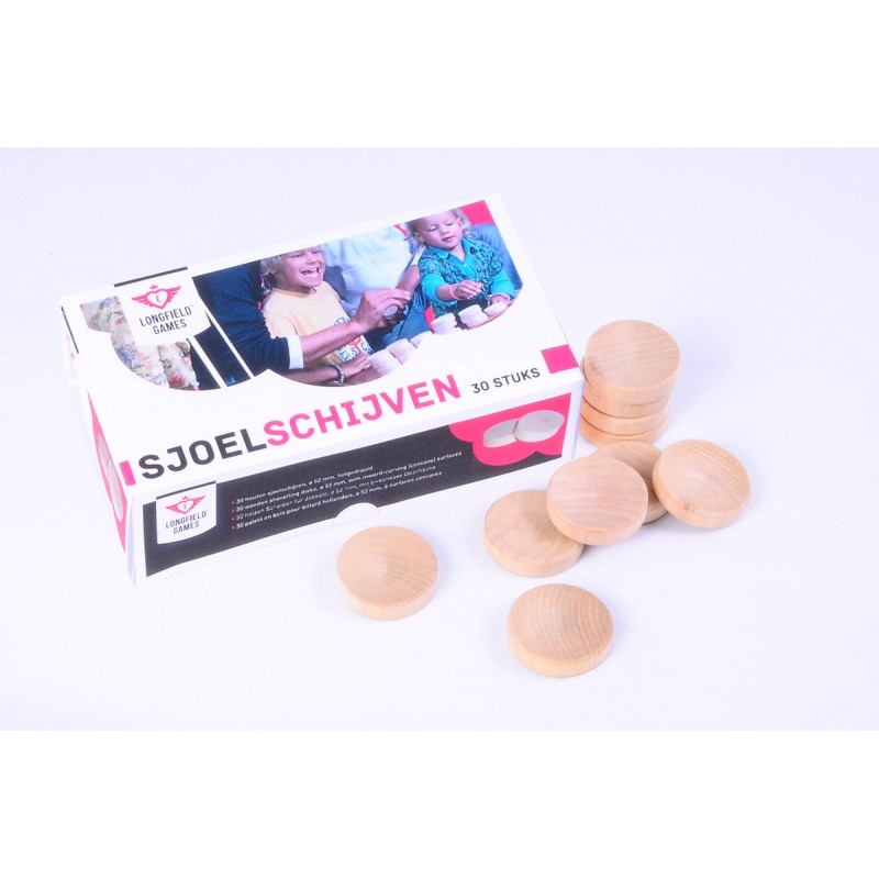 Set sjoelschijven groot, hol gedraaid