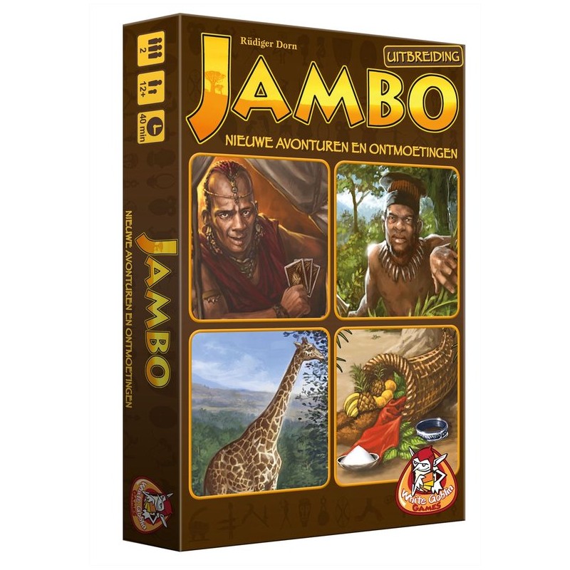 White Goblin Games Jambo - Uitbreiding Nieuwe Avonturen en Ontmoetingen Spel