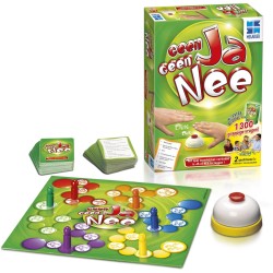 Megableu Geen Ja Geen Nee - Grappig Familiespel met Ringende Bel - Gezelschapsspel voor Kinderen
