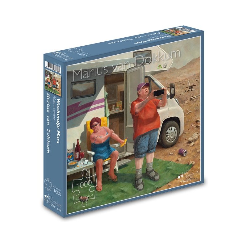 Puzzel Marius van Dokkum - Weekendje Mars (1000 stukjes)