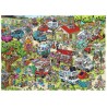 Holiday Resort 1 - Camping cartoon legpuzzel 1000 stukjes.