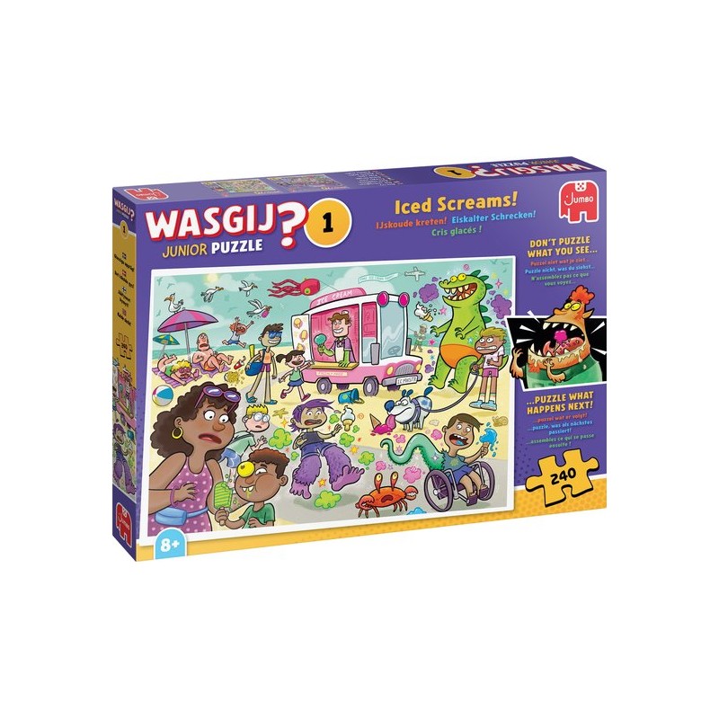 Wasgij Junior - IJskoude kreten! - 240 stukjes - Legpuzzel voor kinderen
