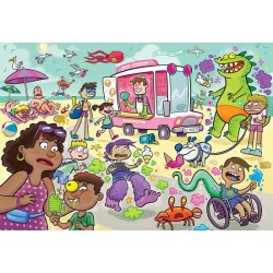 Wasgij Junior - IJskoude kreten! - 240 stukjes - Legpuzzel voor kinderen