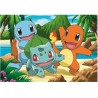 Pikachu en zijn vrienden - Legpuzzel - 2x24 stukjes