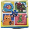 4-in-1 puzzel 4,6,9 en 12 stukjes