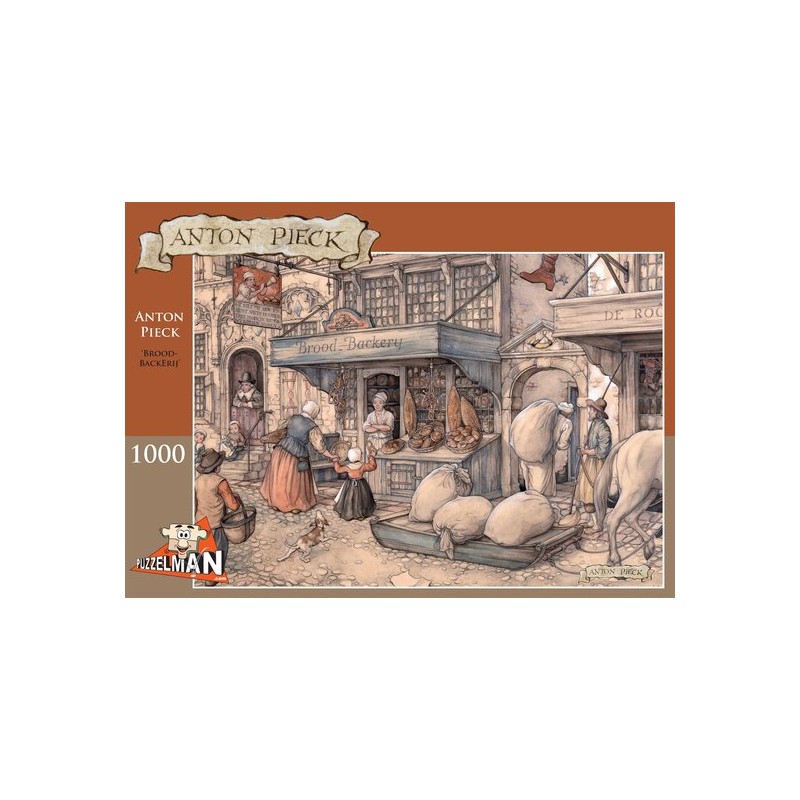 Anton Pieck Brood Backerij Puzzel 1000 Stukjes