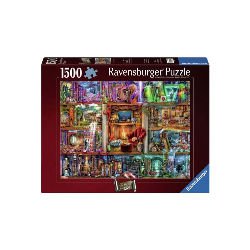 Ravensburger puzzel De grote bibliotheek - Legpuzzel - 1500 stukjes