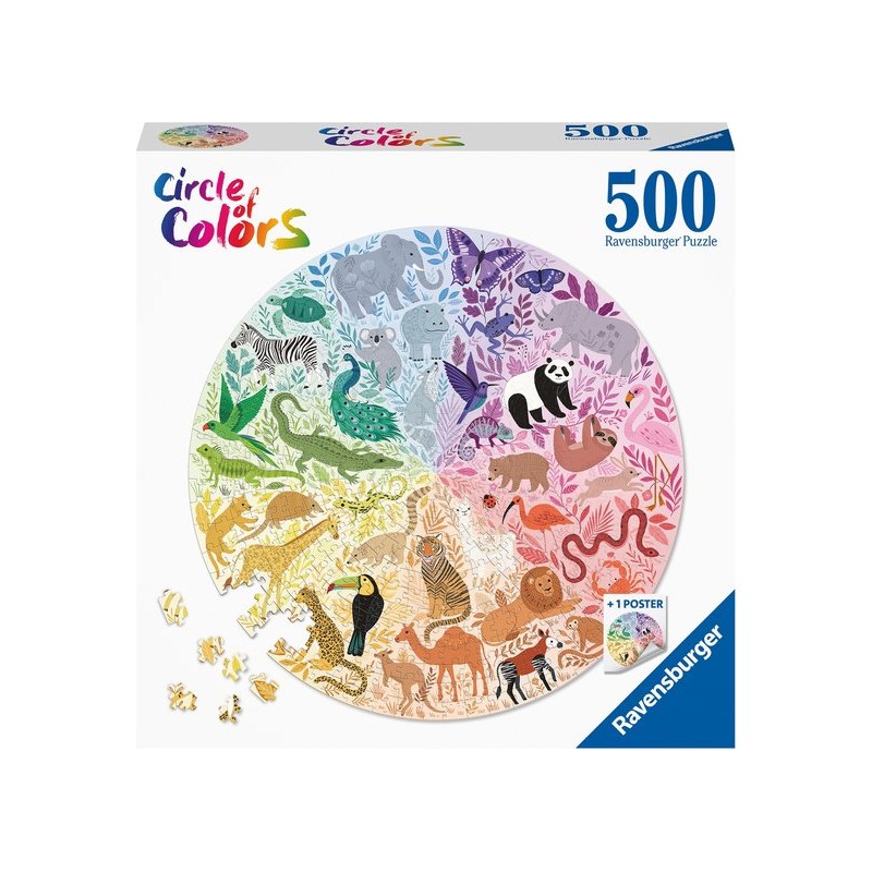 Ravensburger Round puzzle Circle of colors Animals