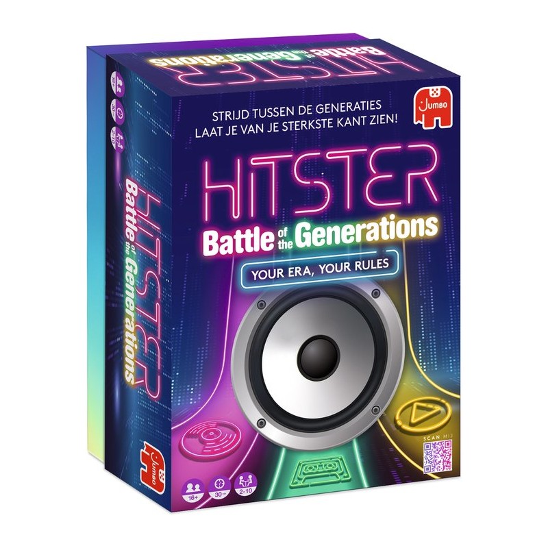 Hitster - Battle of the Generations - Nederlandstalig Partyspel - Actiespel - Muziekspel