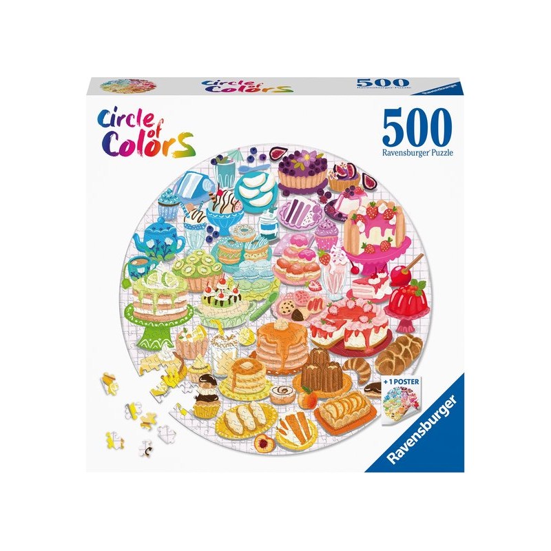 Circle of colors Desserts pastries - Legpuzzel - 500