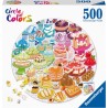 Circle of colors Desserts pastries - Legpuzzel - 500