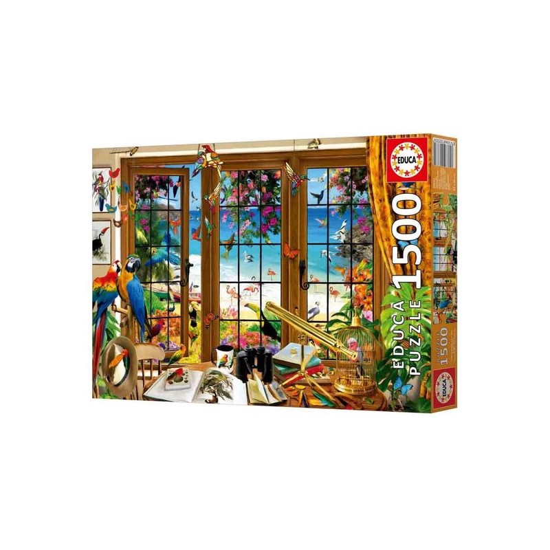 Educa puzzel vogelaars raam 1500 stukjes