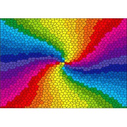 gebroken glas regenboog:...