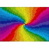 gebroken glas regenboog: 1000 stukjes