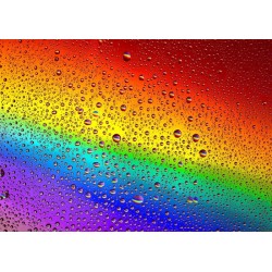 regendruppel regenboog:...