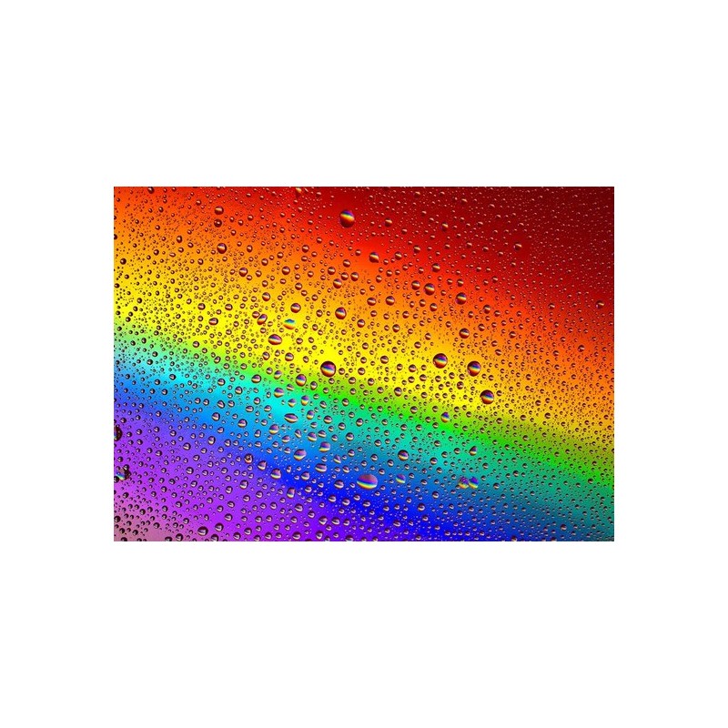 regendruppel regenboog: 1000 stukjes