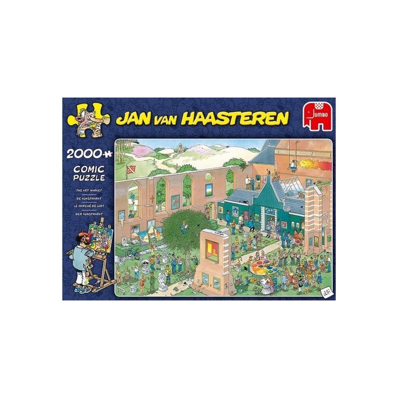 Jan van Haasteren De Kunstmarkt puzzel - 2000 stukjes