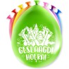 Ballonnen - geslaagd/afstudeer feest - 8x stuks - diverse kleuren - 30 cm