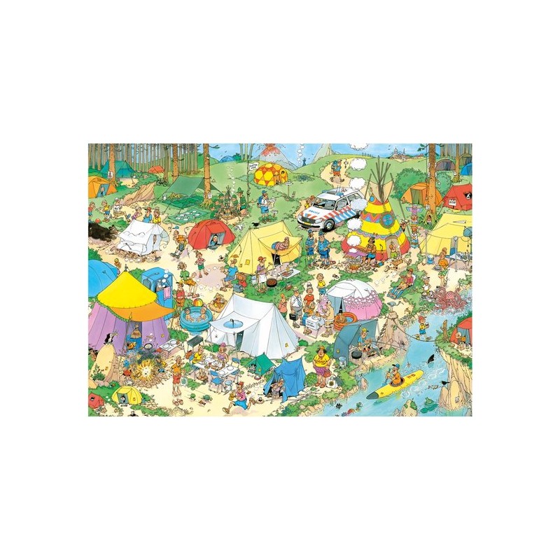 Jan van Haasteren - Kamperen in het Bos