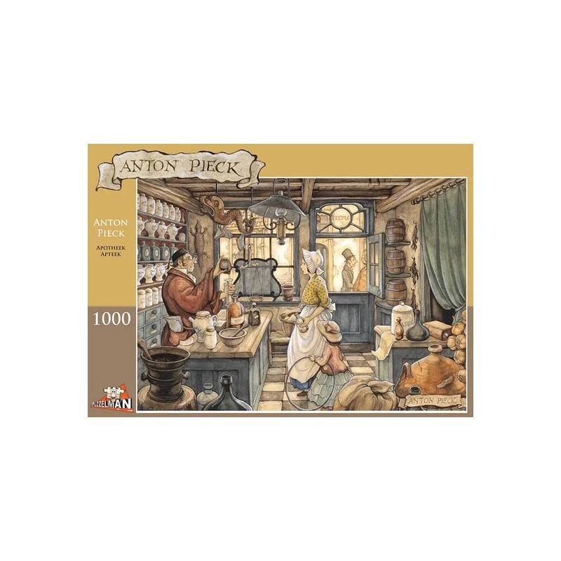 Anton Pieck Apotheek Puzzel 1000 Stukjes
